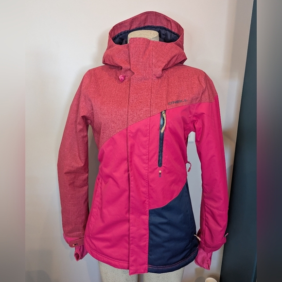 O'Neill Pink & Navy Explore series ski Jacket Women's Size Small - Picture 7 of 14